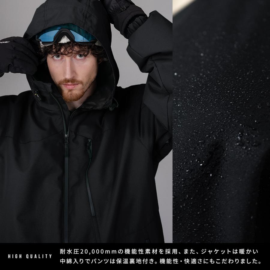 ブラックスノーボードウェアセット BLACK SNOW スノボウェア メンズ 上下セット スノーボードウェア