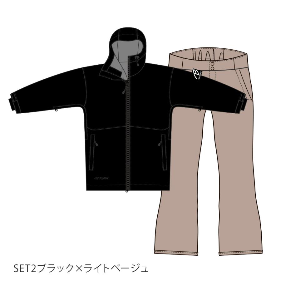 スノボウェア メンズ 上下セット スノーボードウェア BLACKSNOW OT04M×OB04M ブラックスノー オーバーサイズ スキーウェア | BLACK SNOW | 02