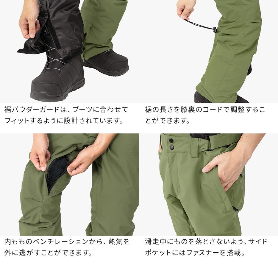 スノボウェア メンズ 上下セット スノーボードウェア BLACKSNOW BS25JFOT05M×BS25JFOB05M ブラックスノー スリム スキーウェア | BLACK SNOW | 27