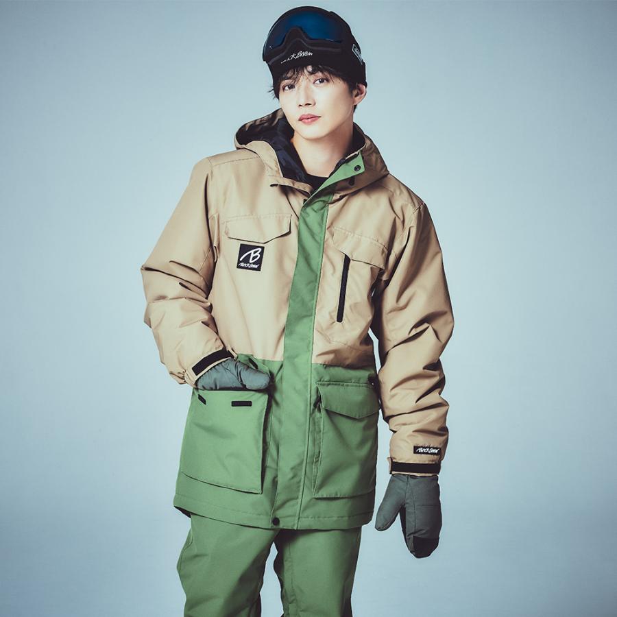 スノボウェア メンズ 上下セット スノーボードウェア BLACKSNOW BS25JFOT05M×BS25JFOB05M ブラックスノー スリム スキーウェア | BLACK SNOW | 15