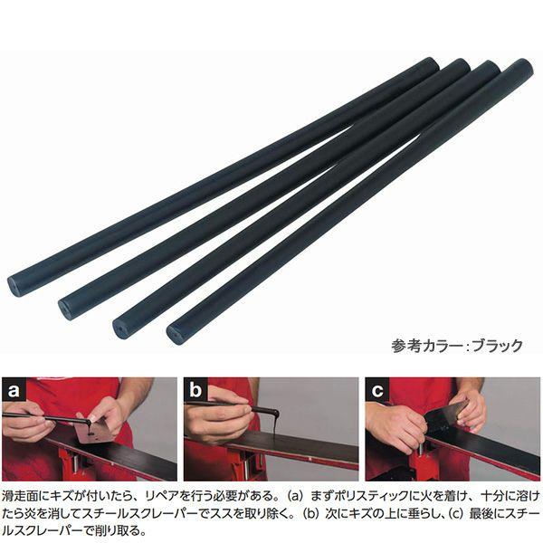 SWIX スウィックス リペア キャンドル リペア ポリスティック T01706 透明 /T01716 ブラック 4本セット 滑走面 傷 穴埋め 修復 スノボ スノーボード | SWIX | 04