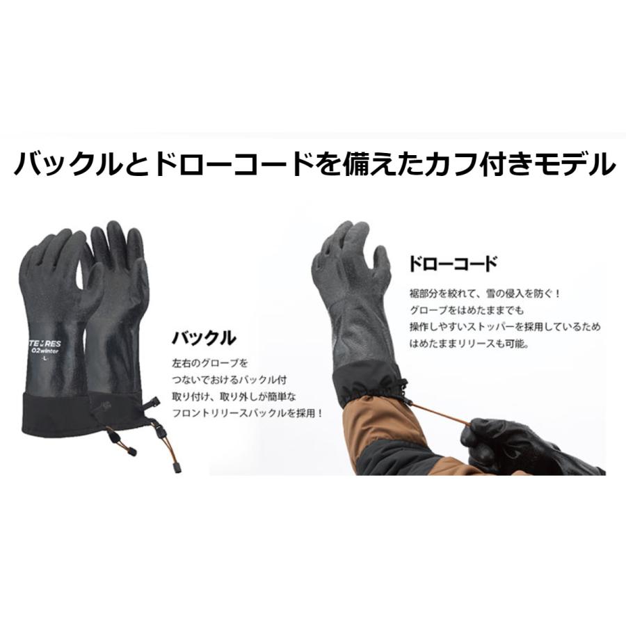 TEMRES テムレス 02winter GLOVES SHOWA 裏ボア付 防寒 防水 カフ付き ロング 手袋 スノボ スノーボード グローブ メンズ レディース |  | 04