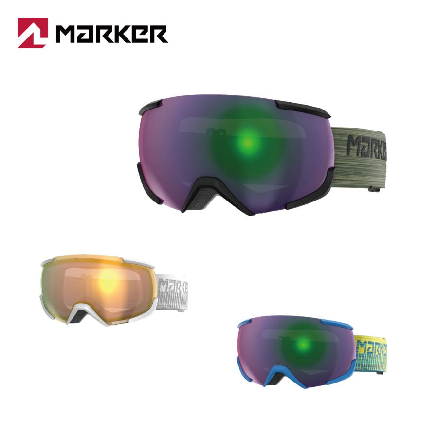 【新品】ゴーグル marker マグネットタイプ スペアレンズ付 MARKER（マーカー） スキーゴーグル ＜2026＞SQUADRON MAGNET+ / 調光