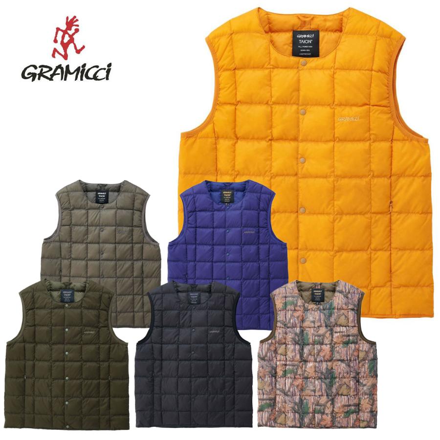 GRAMICCI グラミチ スノボ スノーボードウェア ダウンベスト メンズ レディース 2024 G3FU-J100-TG/INNER DOWN VEST | GRAMICCI