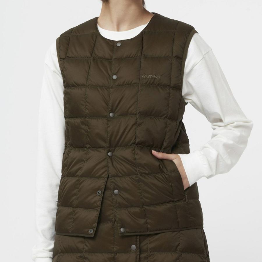 GRAMICCI グラミチ スノボ スノーボードウェア ダウンベスト メンズ レディース 2024 G3FU-J100-TG/INNER DOWN VEST | GRAMICCI | 17