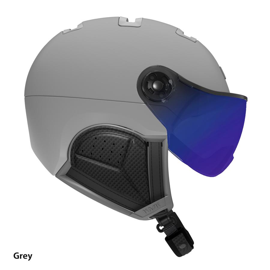 KASK カスク スノボ スノーボード ヘルメット メンズ レディース 2024 KA-SHE61 / PIUMA-R SHADOW / VISOR -SHE00061の画像