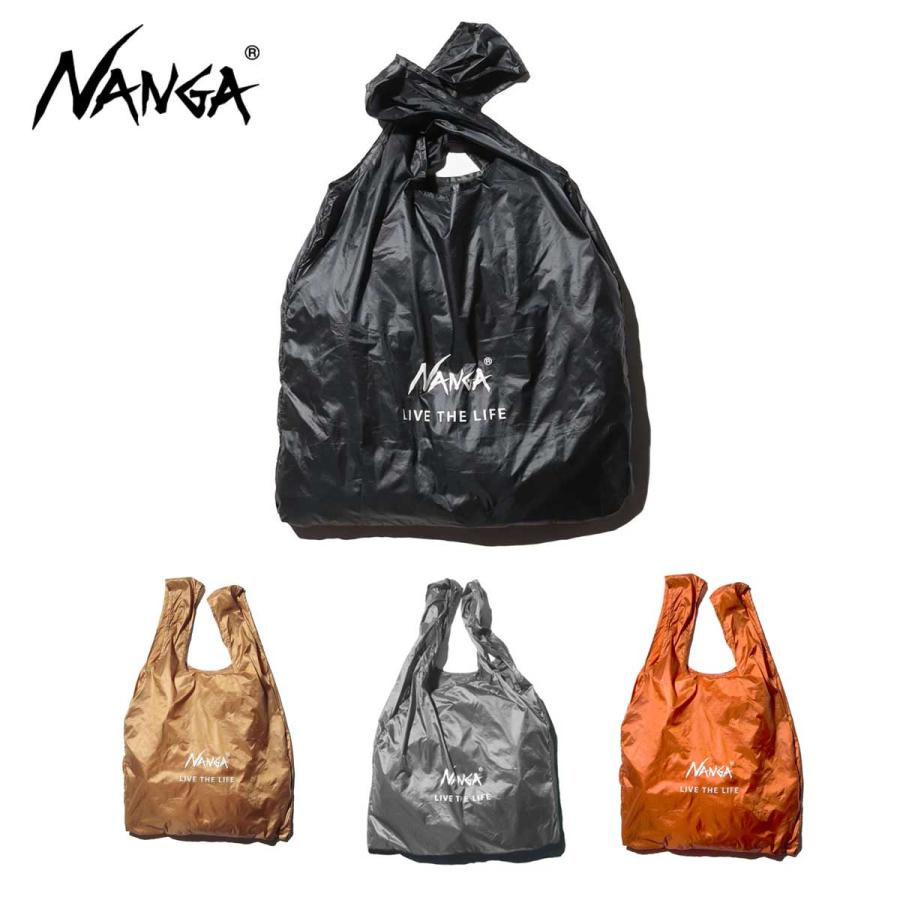 NANGA ナンガ エコバッグ＜2025＞NANGA POCKETABLE ECO BAG / LIVE THE LIFE NA2441-3A102-A | NANGA
