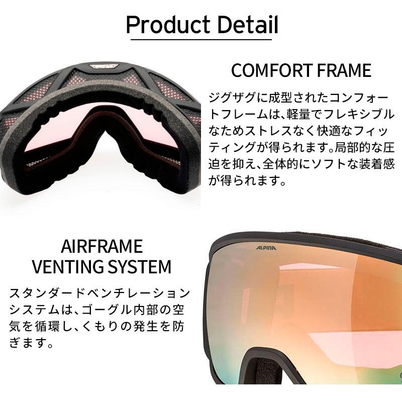 スノボゴーグル アルピナ ゴーグル ALPINA メンズ レディース 2025 BIVIO Q / ビヴィオ キュー【眼鏡・メガネ対応】【偏光】【ミラー】 日　本正規品 | ALPINA（スポーツ） | 05