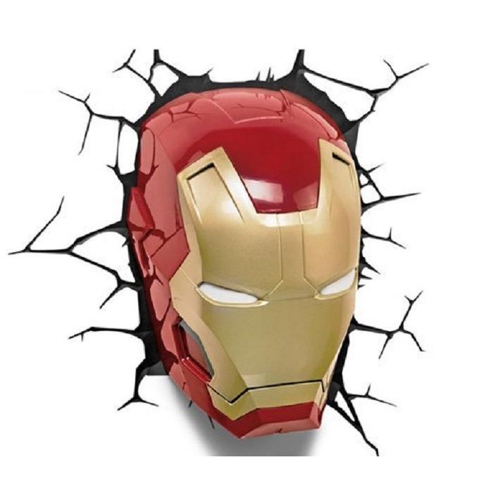 アイアンマン Iron Man 3Dデコライト マスク 顔 フィギュア