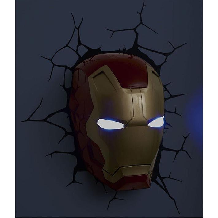アイアンマン Iron Man 3Dデコライト マスク 顔 フィギュア 