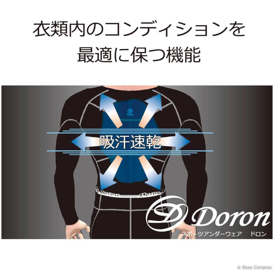doron x phiten（ドロン ファイテン）ライトシリーズMen'sロング