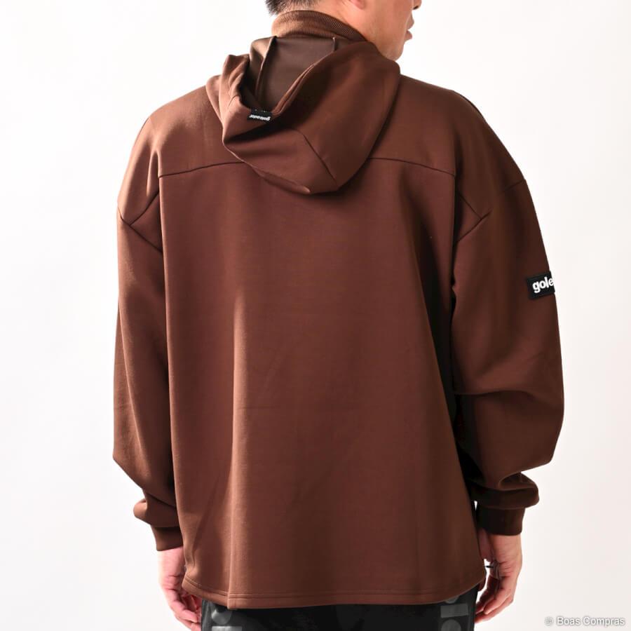 ゴレアドール ダンボールニットレイヤードフードハーフZIPジャケット