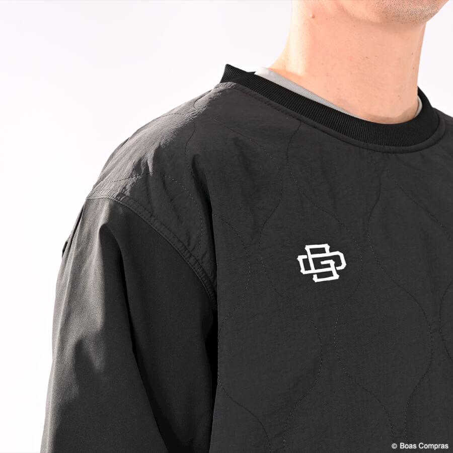 ゴレアドール gourdキルトジャージ袖コンビクルーBigシルエット