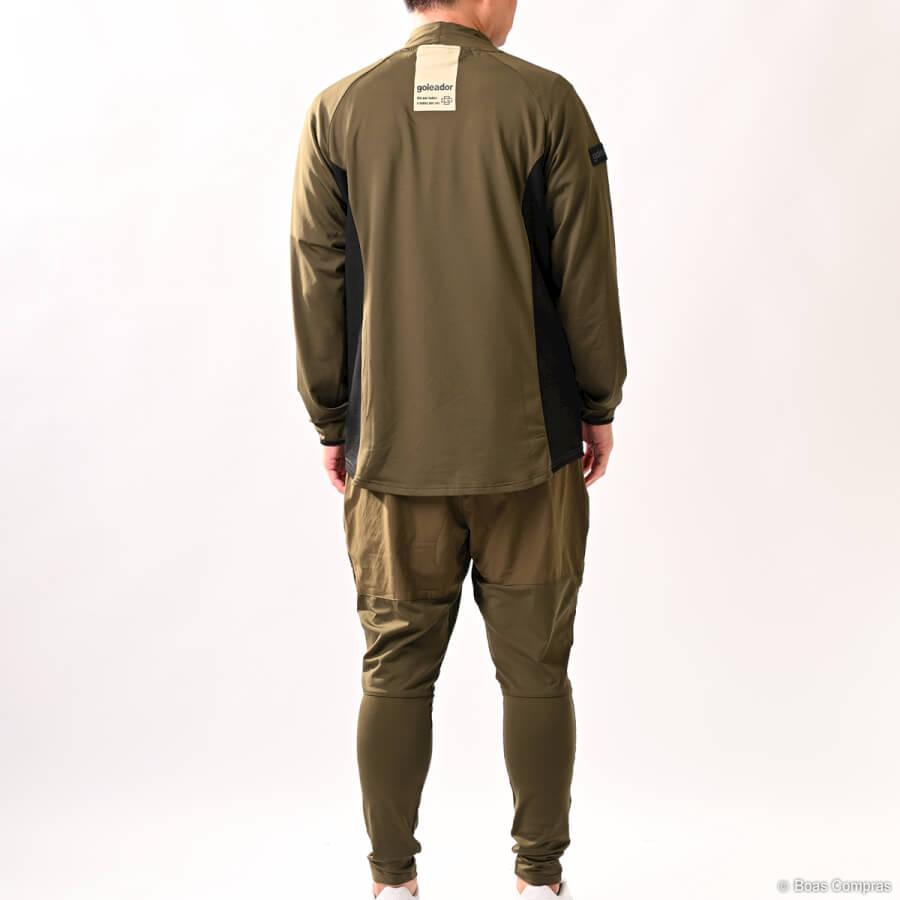 gol. 新品未使用　140 上下セット　裏起毛 ゴレアドール 裏起毛スムースカノコプラクティス切替ハイネックシャ