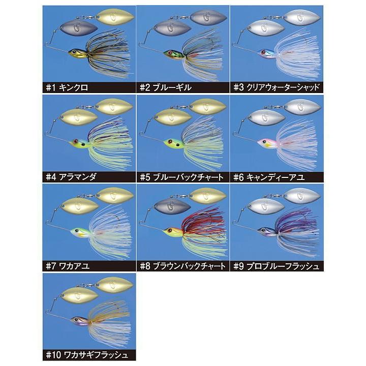 ガマカツMICRO SPIN スピナーベイト 14個セット Gamakatsu（がまかつ） MICRO SPIN/マイクロスピン (ダブルウィロー