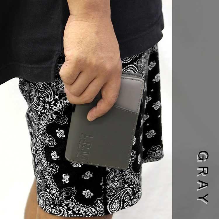 L.R.M 財布 メンズ 二つ折り ブランド バイカラー カラビナ ユニ L.R.M 財布 メンズ 二つ折り ブランド バイカラー カラビナ ユニ