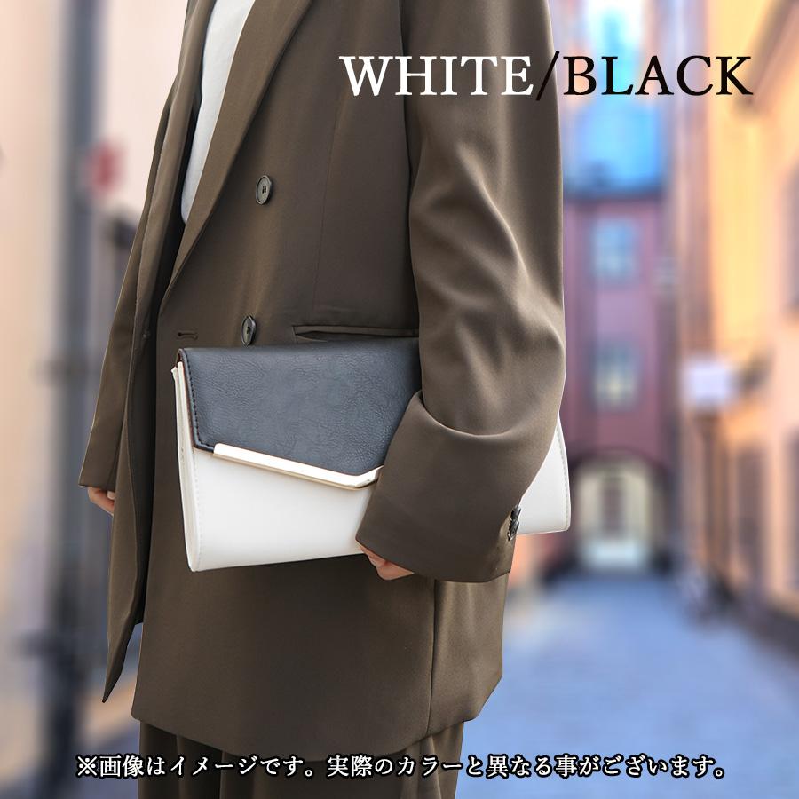 クラッチバッグ V字 プレート 合皮 クラッチ ショルダー バッグ lia004