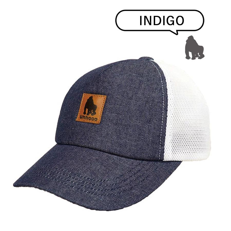 キッズ ゴリラ シルエット 型押し メッシュ キャップ 子供