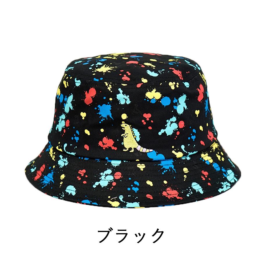 メール便OK ペイントコミカルアニマル バケットハット コットン メール便OK ペイントコミカルアニマル バケットハット コットン