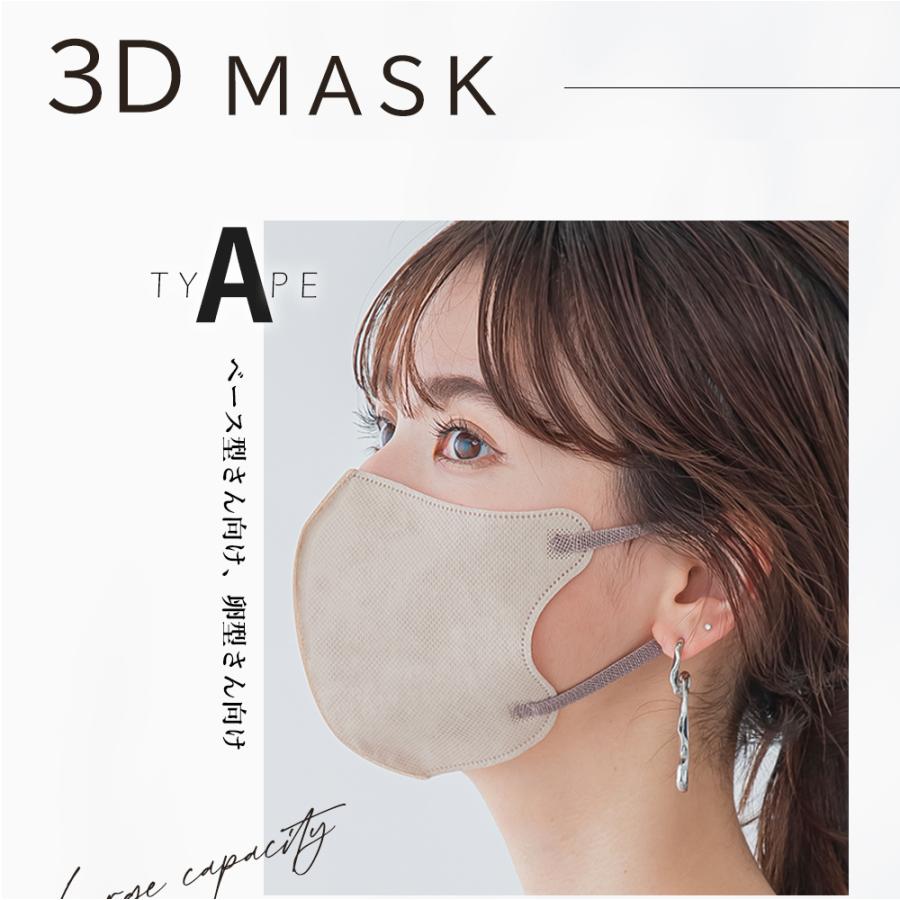 在庫処分 マスク 不織布 立体 バイカラー 53枚 平ゴム 13枚ずつ個包装 大容量 敏感肌に優しい不織布 血色 カラーマスク 小顔マスク 花粉対策 おしゃれ 乾燥対策 | CICIBELLA | 02