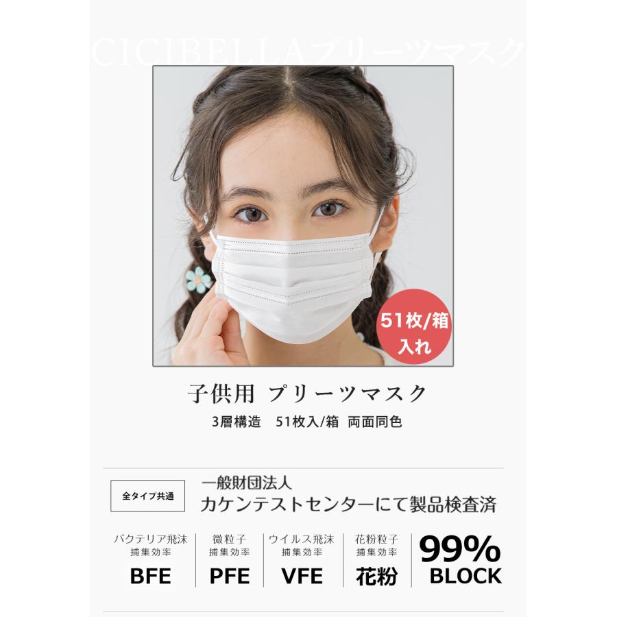 CICIBELLA マスク 3Dマスク 不織布 カラー 血色カラー 冷感 血色