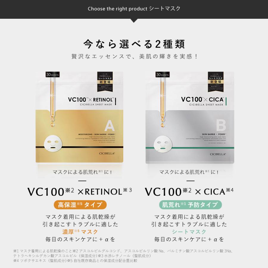 CICIBELLA シートマスク 人気 30枚 大容量 冬向け 乾燥対策 高