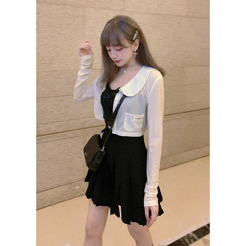 ミニ丈 透かし サマー シースルー カーディガン 日焼け対策 レディース 白 ピンク 原宿系 ゆめかわいい ファッション ボボンニジュウイチ C1911 C1911 Bobon21 通販 Yahoo ショッピング