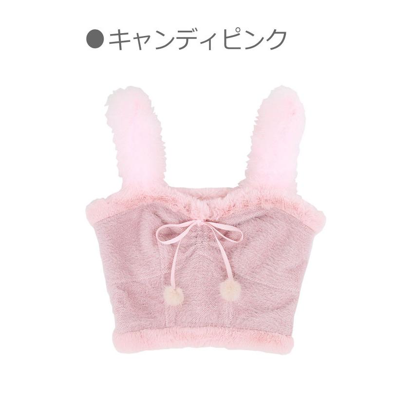 甘ガーリー もこふわ ファー ビスチェ 原宿系 量産型 地雷系 病み