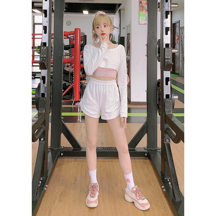 Boom Clap スポーツウェア スポーツブラ ショーパン 長袖トップス ３点セット 原宿系 ゆめかわいい Bobon21 ボボンニジュウイチ Tb1917 Tb1917 Bobon21 通販 Yahoo ショッピング