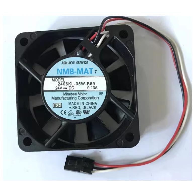 Ventilateur De Refroidissement NMB 2406KL-05W-B59 – 60 Mm DC24V 0.13A 3 Fils, Pour Onduleur Et Équipements Électroniques