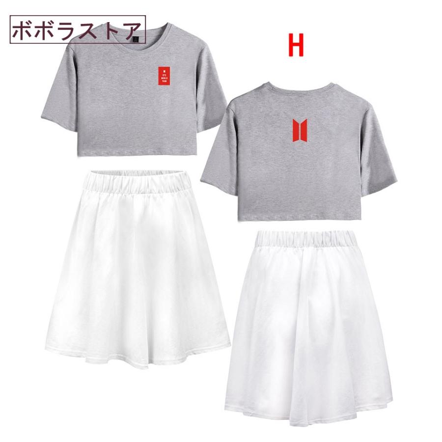 新品 Bts 防弾少年団 Tシャツ スカート 半袖 打歌服 応援服 春夏tシャツ 韓流グッズ 4色 Bts 334 ボボラストア 通販 Yahoo ショッピング