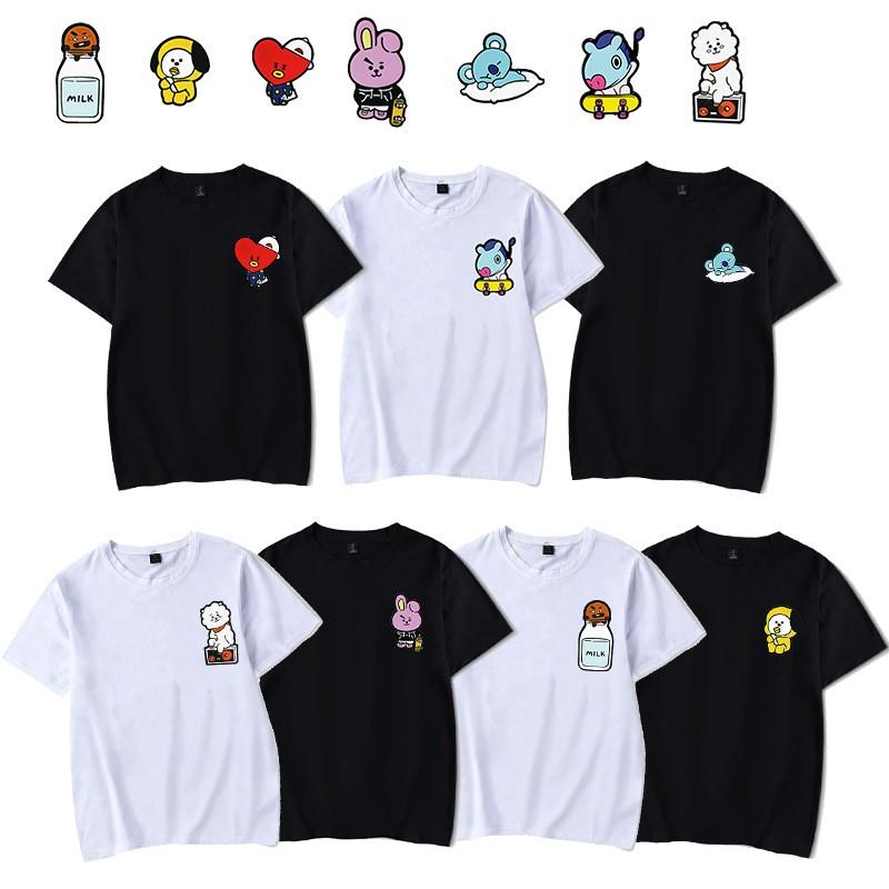 新品 Bts 防弾少年団 Bt21 Tシャツ Kpop 半袖 打歌服 応援服 グッズ レディース メンズ 男女兼用 春夏tシャツ 韓流グッズ 2色 Bts 460 ボボラストア 通販 Yahoo ショッピング