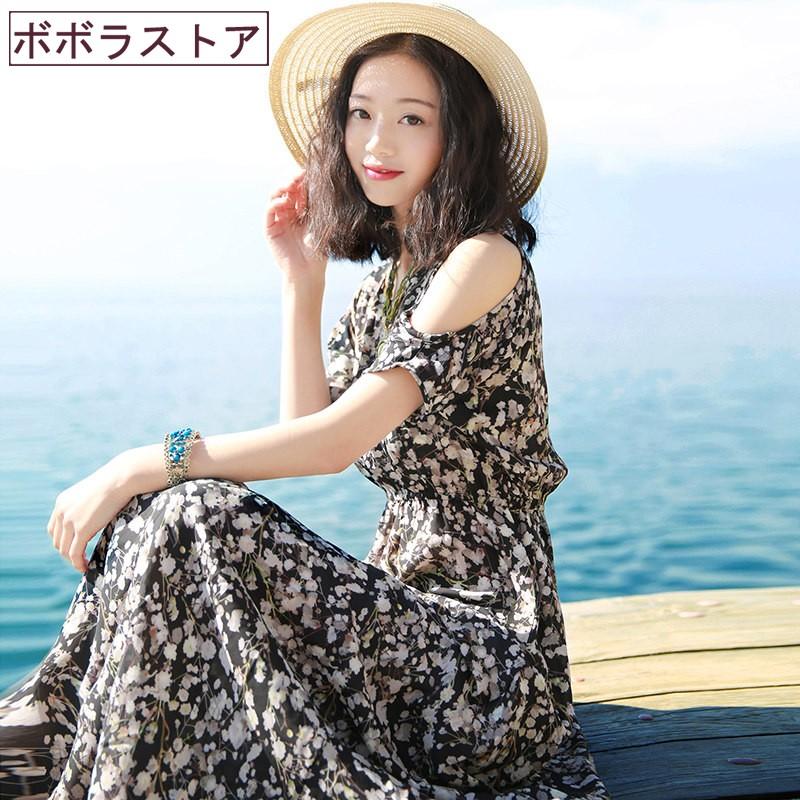 18 夏 新作 シフォンワンピース 膝丈 マキシ丈 ビーチワンピ レディース ノースリーブ 花柄 タンクワンピ フリル 可愛い ロング丈 カジュアル リゾート 2色 Lyq 021 ボボラストア 通販 Yahoo ショッピング