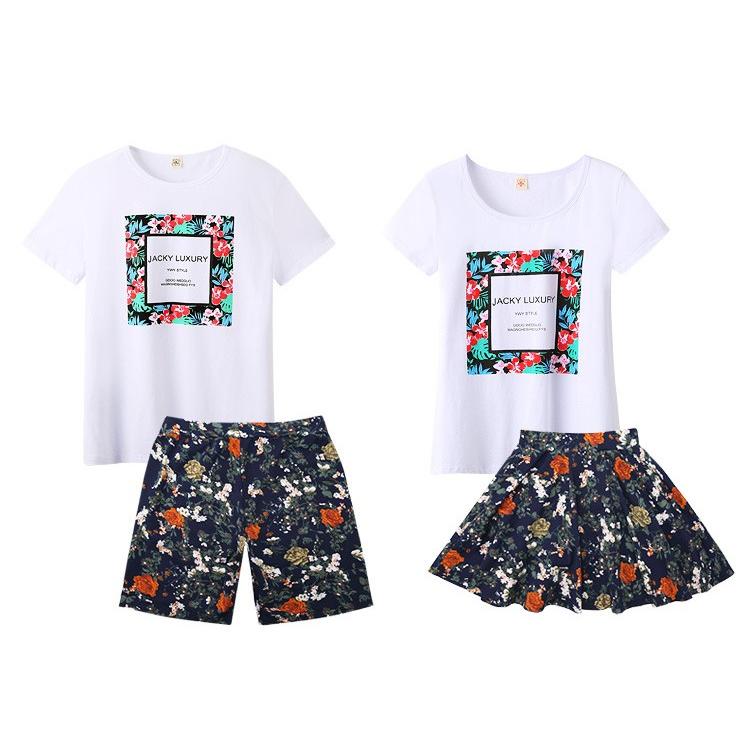 親子お揃い 半袖 ｔシャツ メンズ レディース 子供服tシャツ花柄パパ ママ カップル ユニセックス おそろい親子服 大人用 親子 ペアルック 親子ペアtシャツ Qz 0 ボボラストア 通販 Yahoo ショッピング