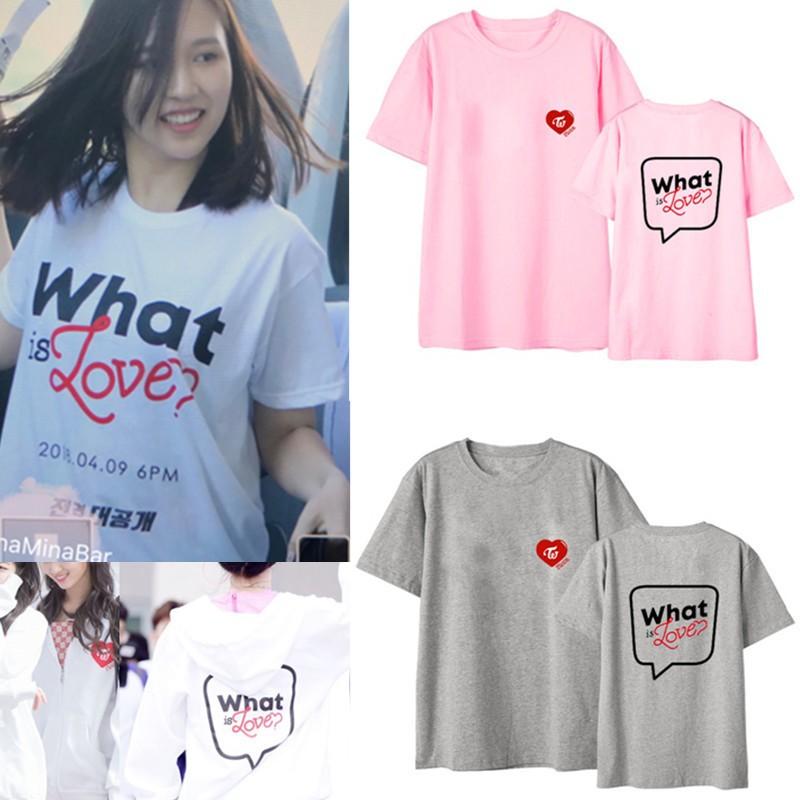 新品 Twice What Is Love Tシャツ Sana 半袖 Mina 打歌服 応援服 グッズ レディース メンズ 男女兼用 春夏tシャツ 韓流 グッズ 7色 Twice 056 ボボラストア 通販 Yahoo ショッピング