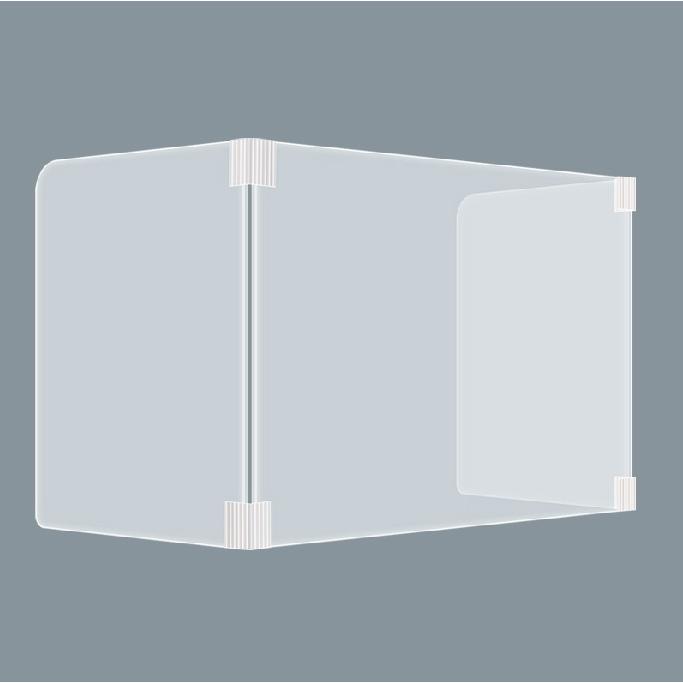 飛沫防止 パーテーション アクリル コロナ 抗菌 850x600x450mm コの字型 アクリル板  コロナ対策 パーティション 衝立 飲食店 オフィス 受付の画像