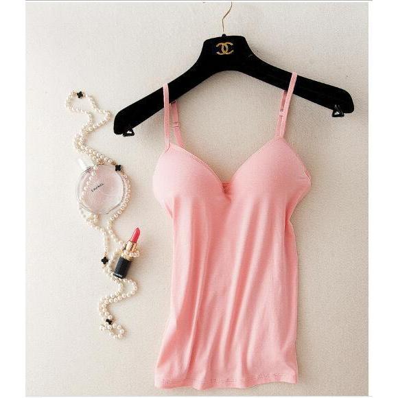 ブラトップ カップ付きキャミ ブラキャミ ブラキャミソール カップ付 インナー キャミソール チュニック タンクトップ  綿 ワンピース レース ロング パッド付 |  | 09