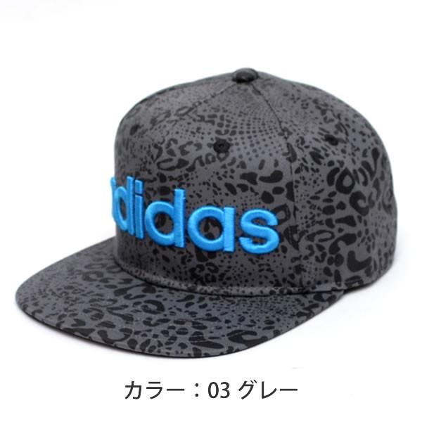 アディダス adidas 143-311-005 ベースボールキャップ レディース ストリート 帽子 レオパード 総柄 ロゴ ブラック グレー｜bobsstore｜03