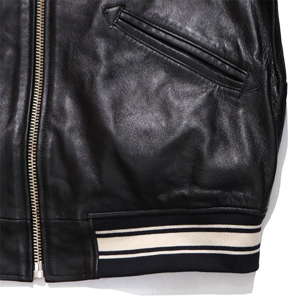 アヴィレックス【AVIREX】LIGHT SIGNATURE VARSITY JACKET ライト シグネチャー バーシティー ジャケット 羊革 シープレザー メンズ アウター スタジャンの画像