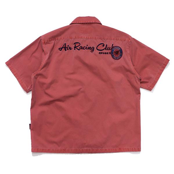 アヴィレックス【AVIREX】783-6123004《A.A.R.C》FADED PATCHED S/S ZIP WORK SHIRT ジップ ワークシャツ 半袖 ワッペン 刺繍 メンズ ミリタリー ヴィンテージの画像