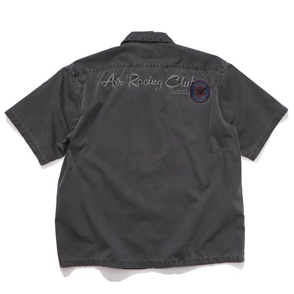 アヴィレックス【AVIREX】783-6123004《A.A.R.C》FADED PATCHED S/S ZIP WORK SHIRT ジップ ワークシャツ 半袖 ワッペン 刺繍 メンズ ミリタリー ヴィンテージの画像