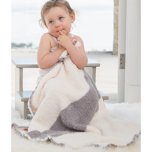 ベアフットドリームス【Barefoot dreams】Striped Receiving Blanket 517 ブランケット ひざ掛け 毛布