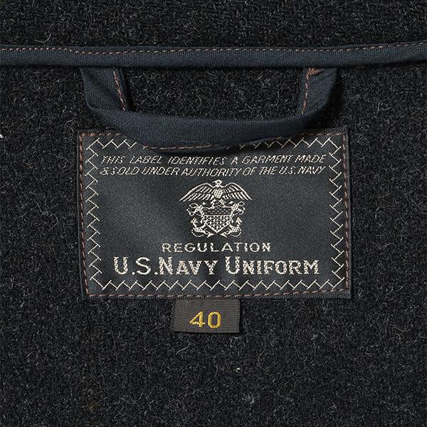 バズリクソンズ【BUZZ RICKSON'S】SUBMARINE CLOTHING WINTER WOOLIN “U.S.NAVY UNIFORM” サブマリナーコート ピーコート アウター ウール メンズ 日本製の画像