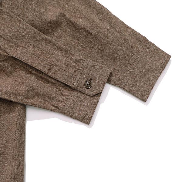 バズリクソンズ 長袖 コットン コバート ワーク シャツ サイズ16 ブラウン BUZZ RICKSON'S バズリクソンズ 長袖|コットンコバート|ワーク