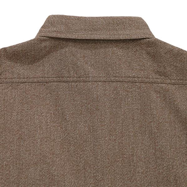 バズリクソンズ 長袖 コットン コバート ワーク シャツ サイズ16 ブラウン BUZZ RICKSON'S バズリクソンズ【BUZZ RICKSON'S】COTTON COVERT