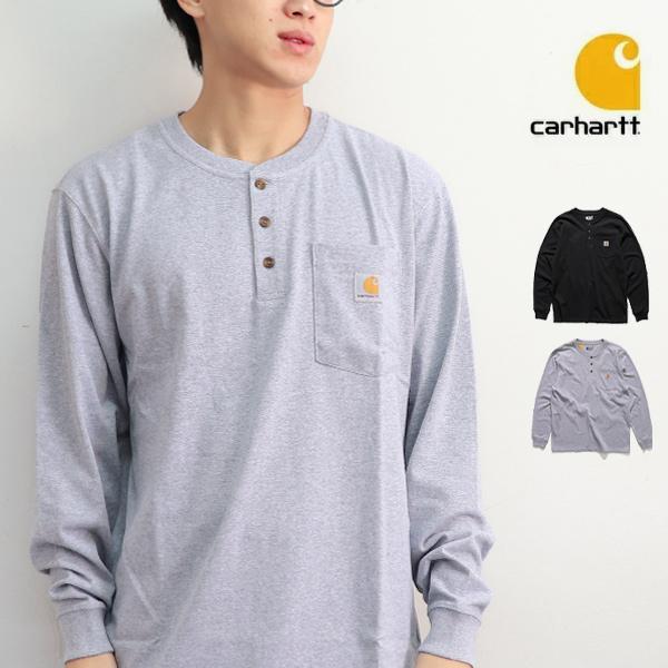 Carhartt（カーハート） カーハート【carhartt】K128 メンズ トップス ヘンリーネック ロンT LOOSE FIT ...