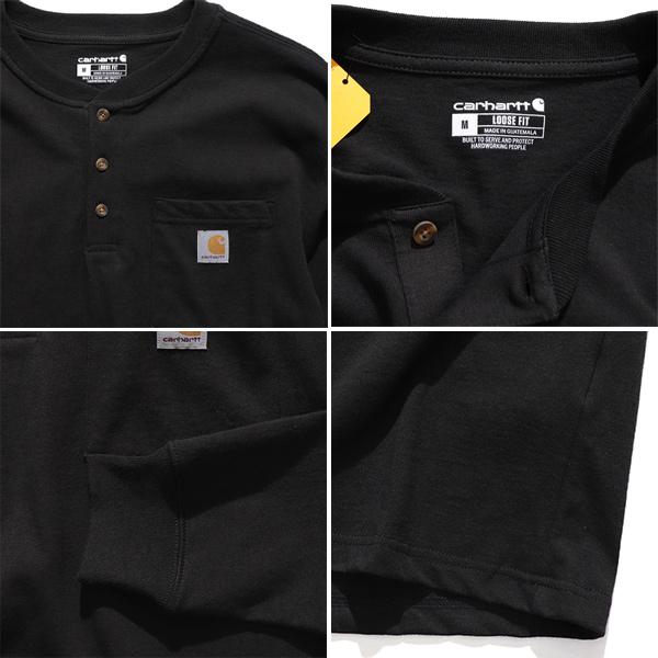 カーハート【carhartt】K128 メンズ トップス ヘンリーネック ロンT LOOSE FIT HEAVYWEIGHT LONG ...