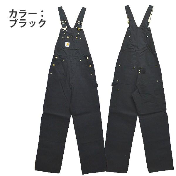 Carhartt R01 ブラックオーバーオール 142x30 Carhartt カーハート carhartt R01 DUCK BIB OVERALL ダック