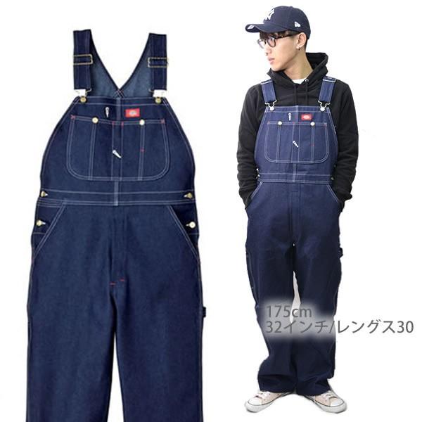 ディッキーズ【Dickies】インディゴ オーバーオール 83294 INDIGO BLUE DENIM メンズ つなぎ 作業着 デニム パンツ レングス30/32 | Dickies | 01