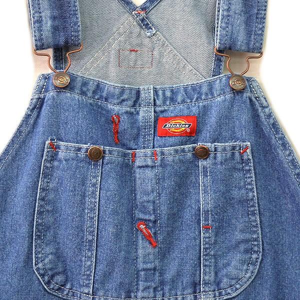 ディッキーズ【Dickies】Stone Wash Bib Overall インディゴオーバーオール 8396 デニム サロペット メンズ レディース つなぎ 作業着 パンツ レングス30/32 | Dickies | 03